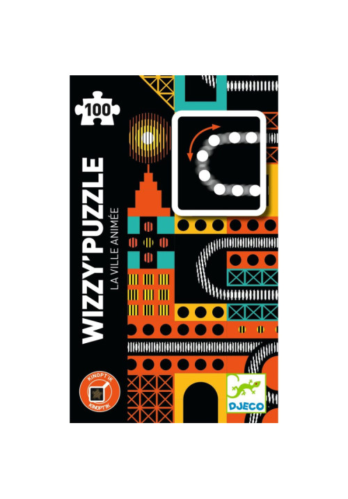 Wizzy puzzle la ciudad animada DJECO