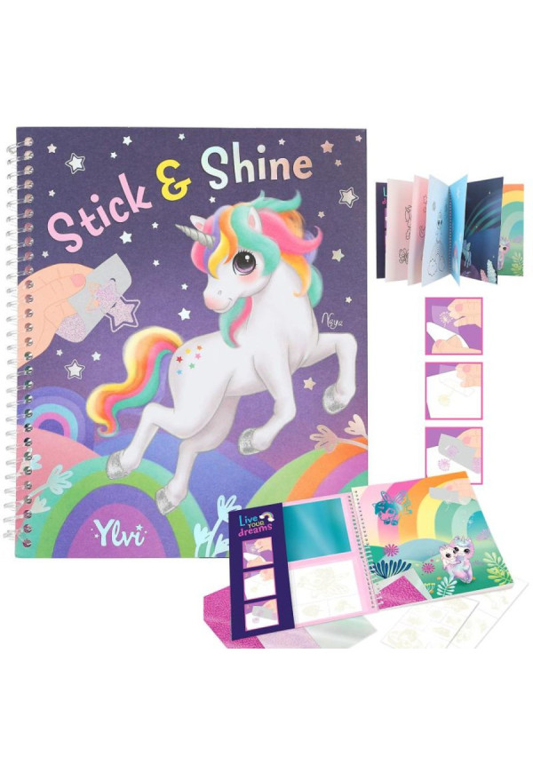 Pegatinas y colorear unicornios  Ylvi BY DEPESCHE 