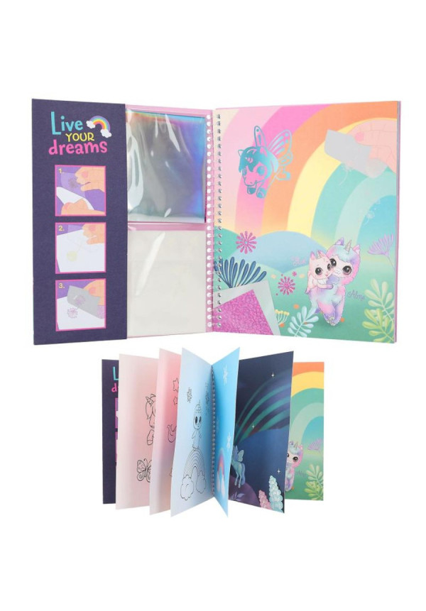 Pegatinas y colorear unicornios  Ylvi BY DEPESCHE 