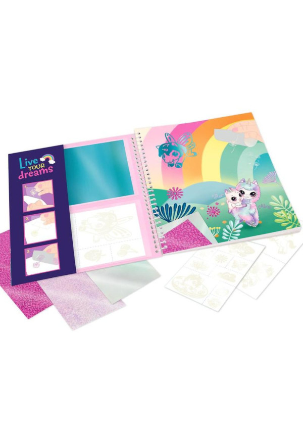 Pegatinas y colorear unicornios  Ylvi BY DEPESCHE 